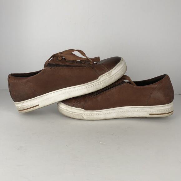 SALVIA Shoes Women's Sz 40 EU 9‎ US Brown Leather Lace Up Comfort Sneakers - Picture 7 of 12